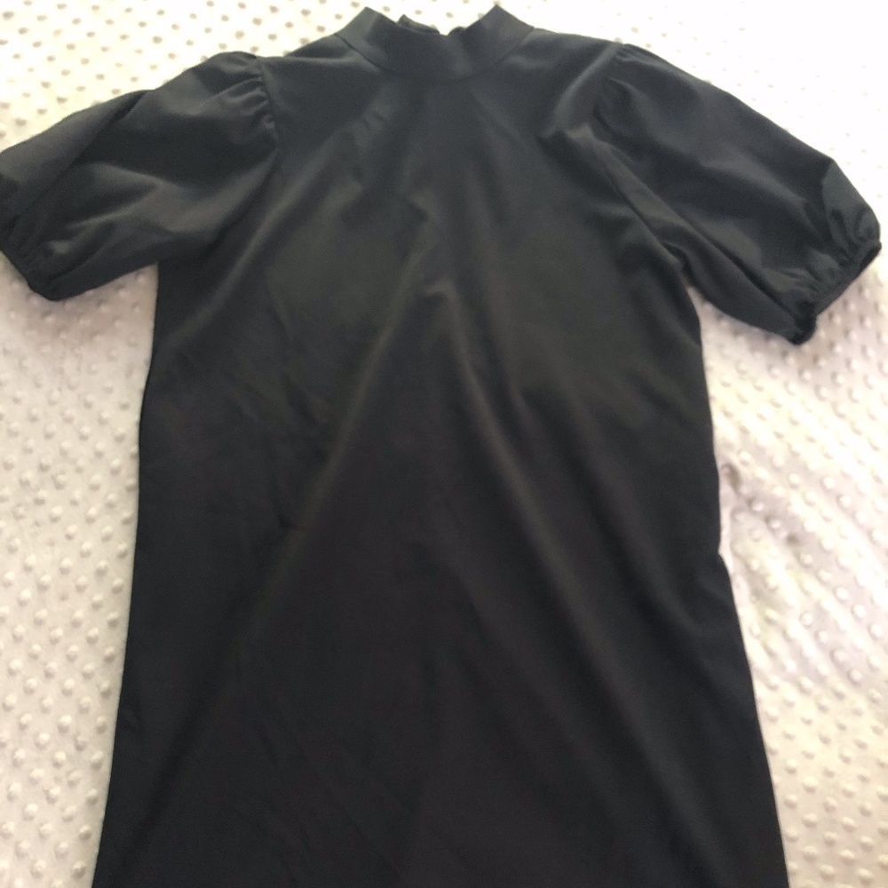 Black Puff Sleeve Dress